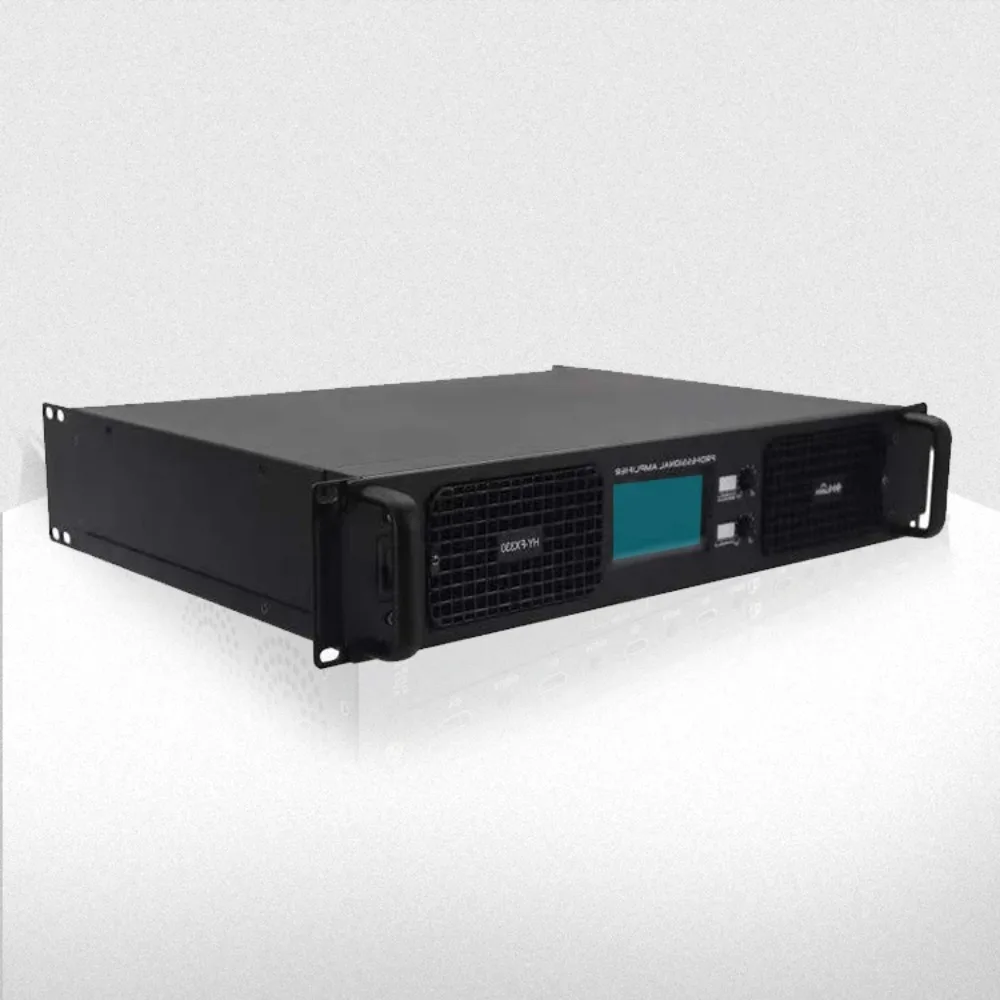 Sistema de Sonido de 2 Canales y 1000 Vatios, Amplificador de Alta Potencia PFC de Clase D de 2U, Amplificador de Audio para Conciertos