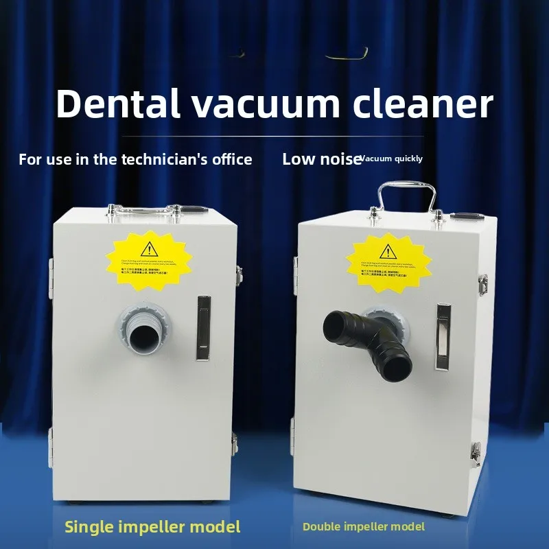 Dental Technician Vacuum Cleaner Single Double Hole Gold Numerical Control Double Impeller Vacuum Cleaner
