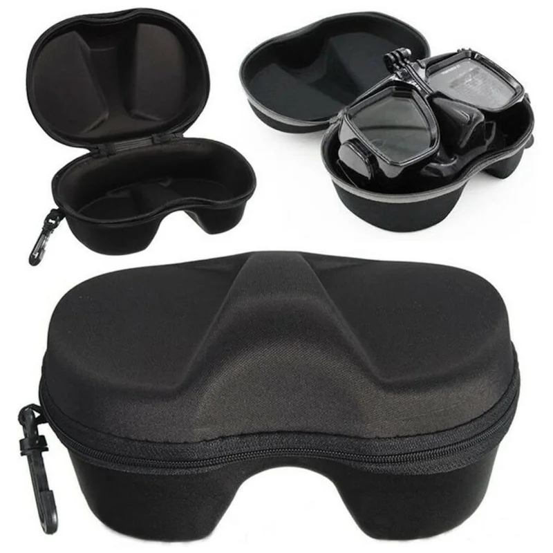 Custodia per maschera subacquea da 1 pezzo custodia per occhiali da immersione custodia per occhiali da nuoto portatile custodia protettiva leggera