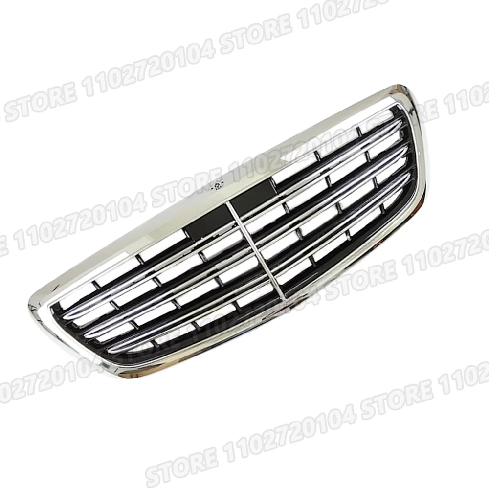 for 2018-2020 W222 Mercedes Benz Front Bumper Radiator Grill Mesh Middle Net Grid Base S450 S560 A2228802400 2228802400