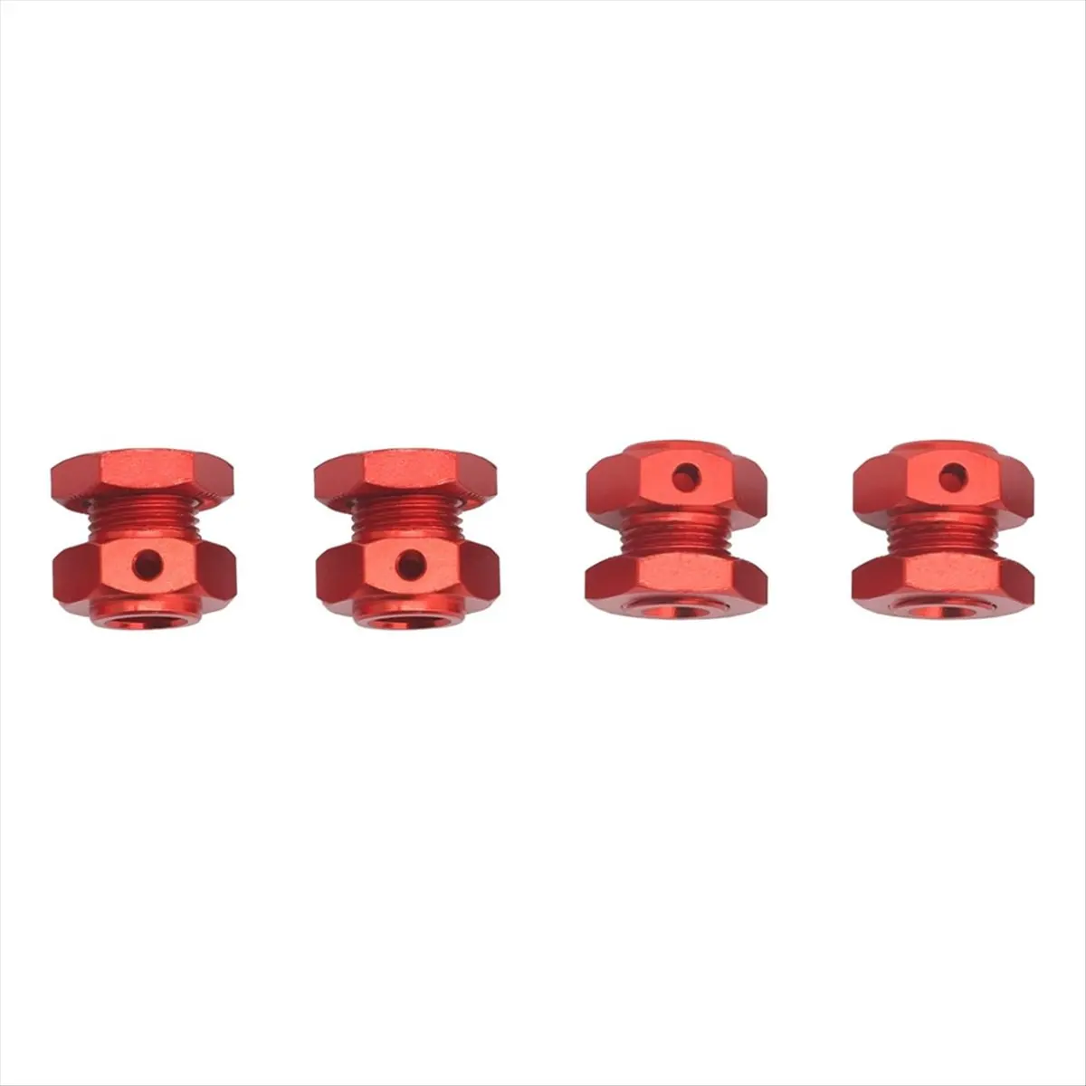 ABYA 17mm Aluminum Alloy 6mm Extended Hub Hex Nut Set for Kraton 4s Outcast 4s Upgrade Parts