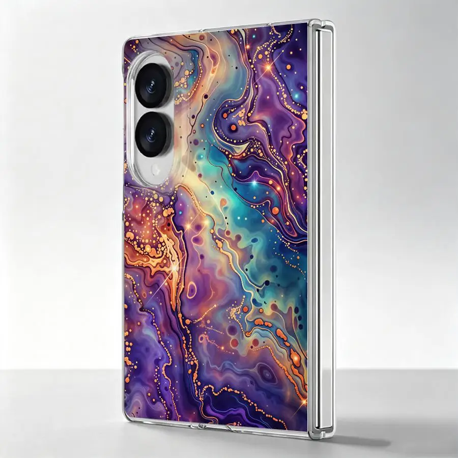 Case for Samsung Galaxy ZFold8 Ultra Z Fold 8 Z Fold8 Wide Phone Capa Luxury Marble Print