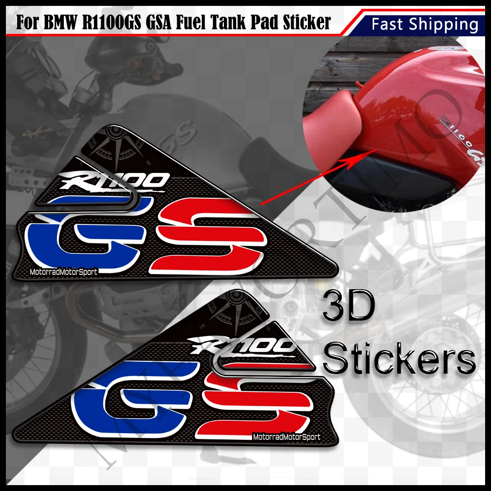 

Stickers Protector For BMW R1100GS R 1100 GS R1100 GSA Motorcycle Tank Decals Knee Pad Grips Gas Fuel Oil Kit ADV Adventure