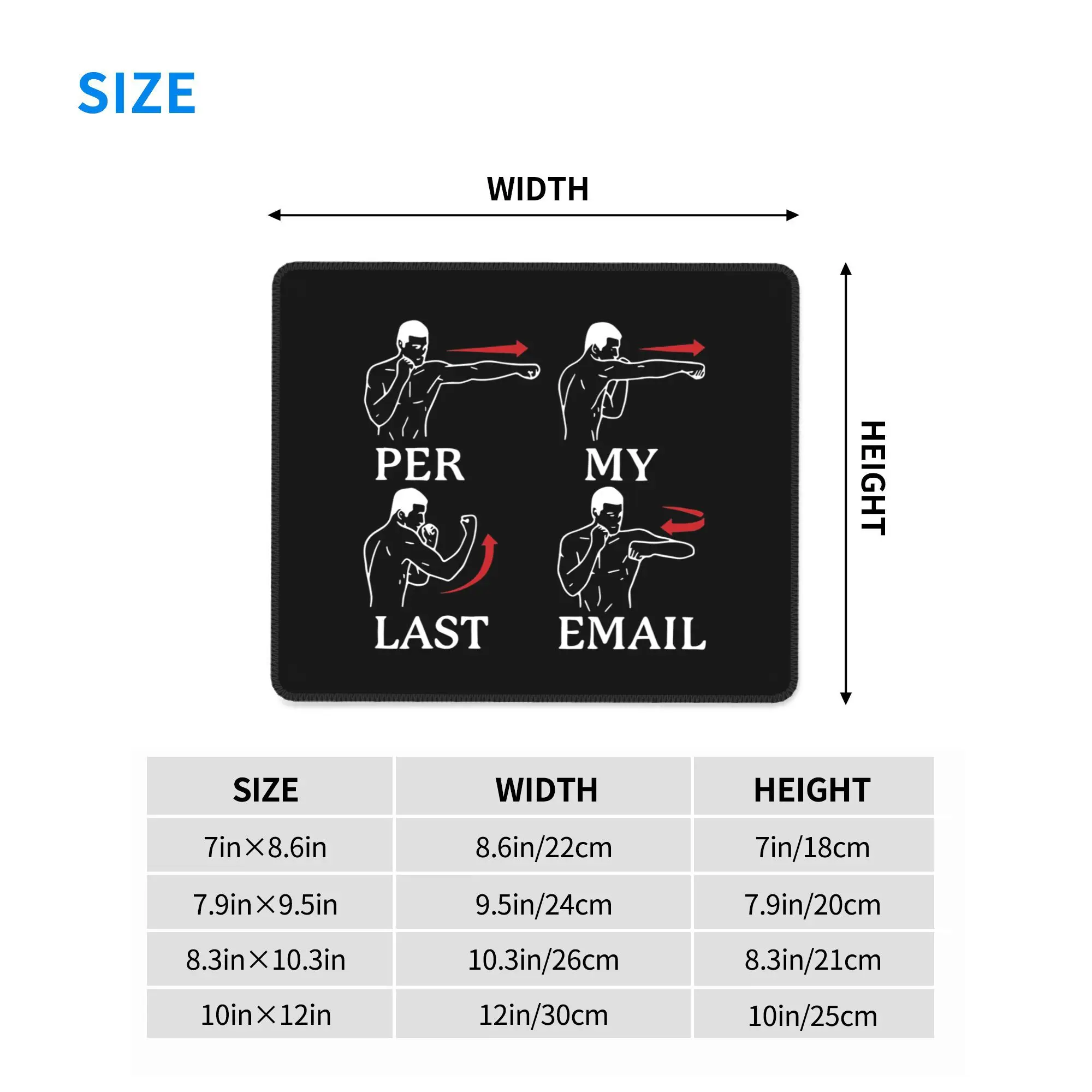 Per My Last Email Mouse Pad Computer Keyboard Mouse Mat Gamer PC Laptop Desk Mat Office Accessories Table Mats