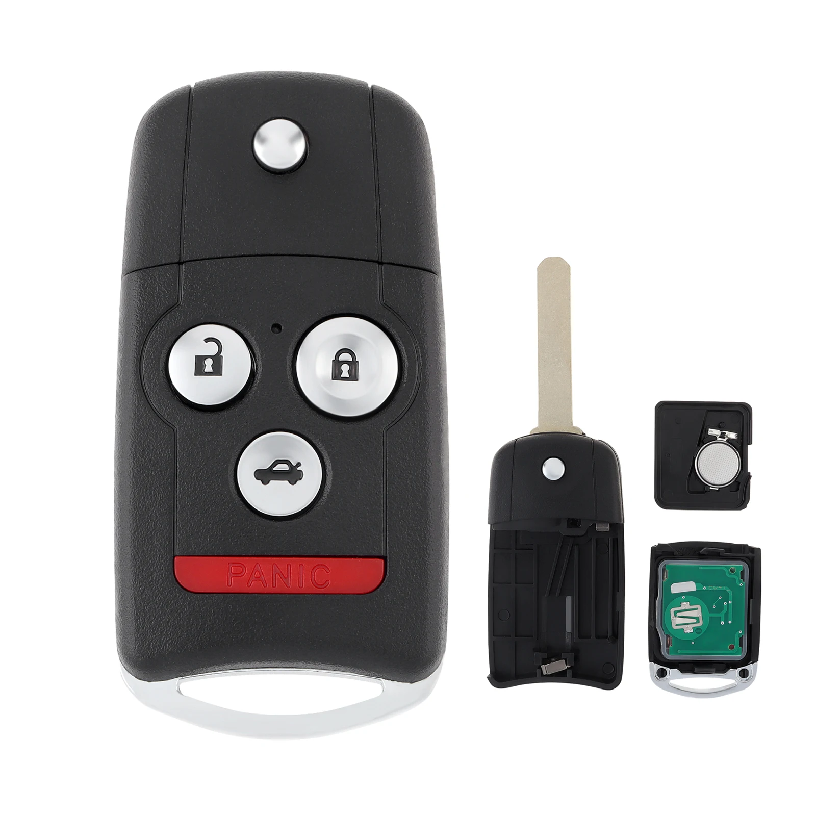 

Чехол для автомобильного брелока с 4 кнопками, подходит для Acura MDX RDX 2007-2013 N5F0602A1A 313,8 МГц, чехол для смарт-пульта дистанционного ключа с чипом ID46