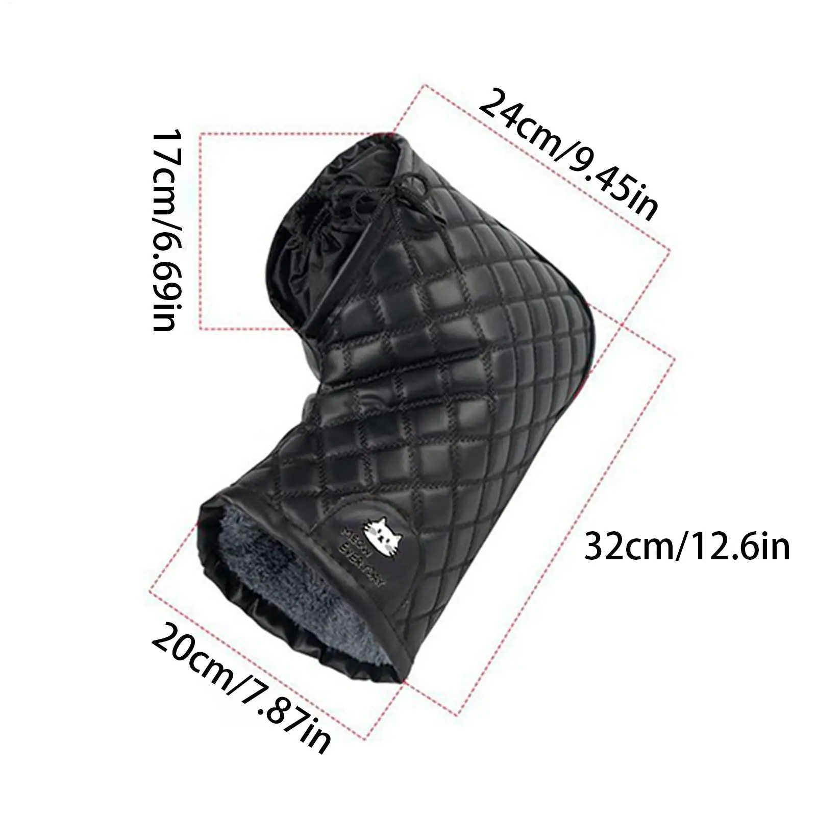 Winter Motorcycle Bike Handlebar Mitts Waterproof Hand Muffs Keep Warm Windproof Scooter Mitts For Cold Weather Outdoor Cycling view 6
