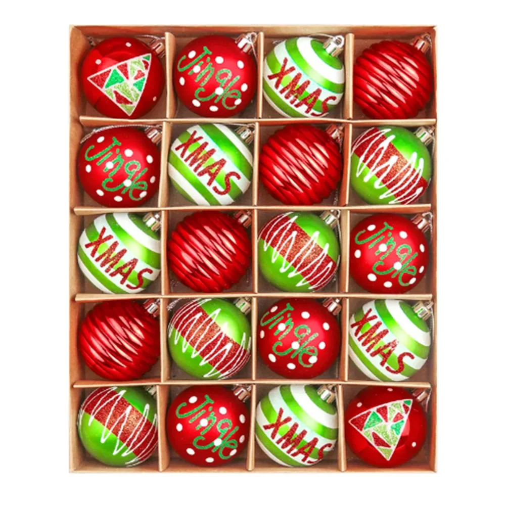 

Cherished Moments Create Lasting Memories with This Set of Twenty Elegant Christmas Ball Decorations (Each at Six CM)