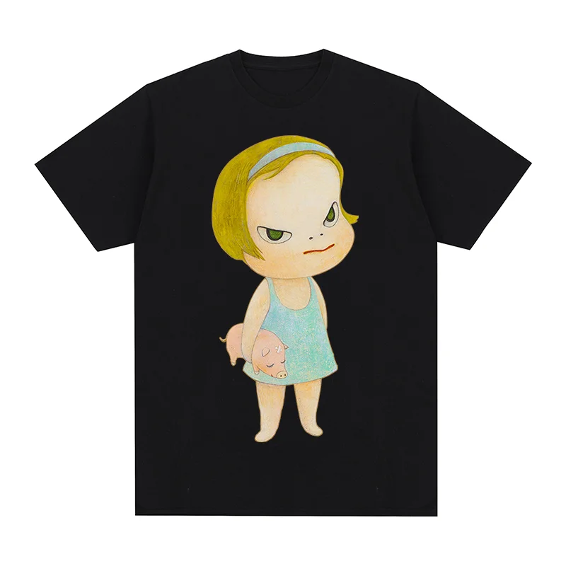 Yoshitomo Nara Lotta Leaves Home Cute Vintage T-shirt Funny Art Anime Cartoon Cotton Men T Shirt New TEE TSHIRT Womens Tops