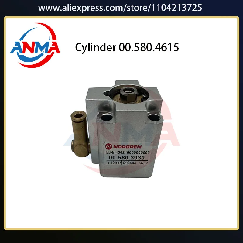 

1 шт. 00.580.3930 детали печатной машины с пневматическим цилиндром XL105 CX102 CD102 SM102 CD74 детали для офсетной печати