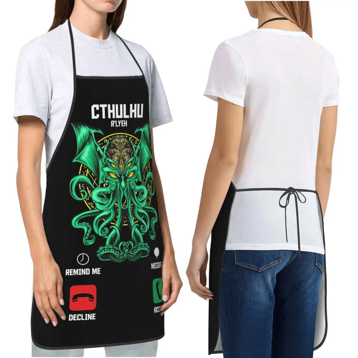 The Call Of Cthulhu Fictional Occult Pun Apron Chef Cooking Cuisine Tablier Bib Kitchen Cleaning Pinafore For Unisex Gardening