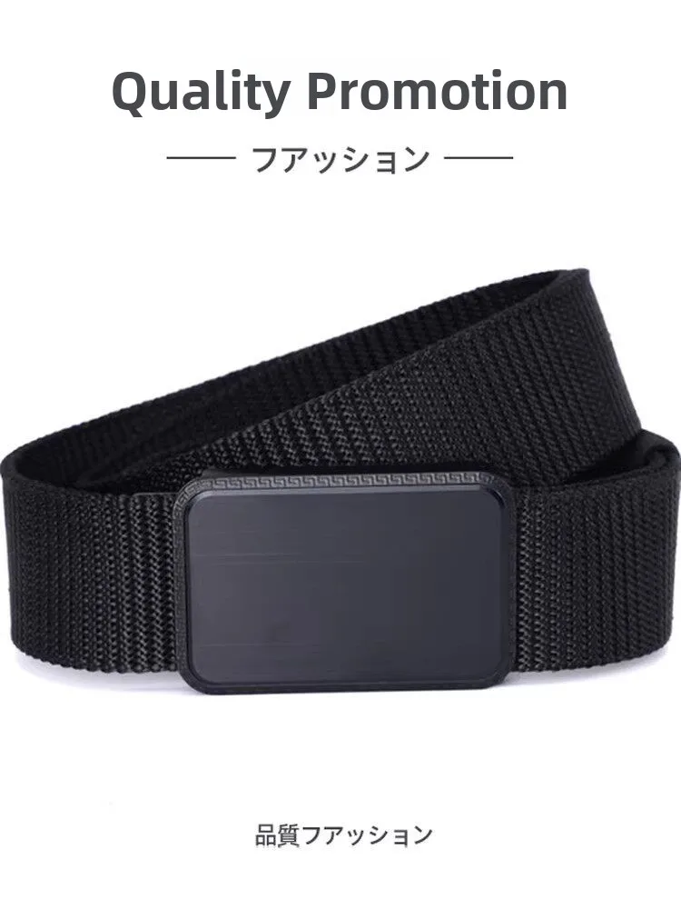 outdoor-tactical-elastic-canvas-belt-magnetic-buckle-youth-casual-waist-belt-alloy-material-unisex-fabric-belt-for-all-seasons