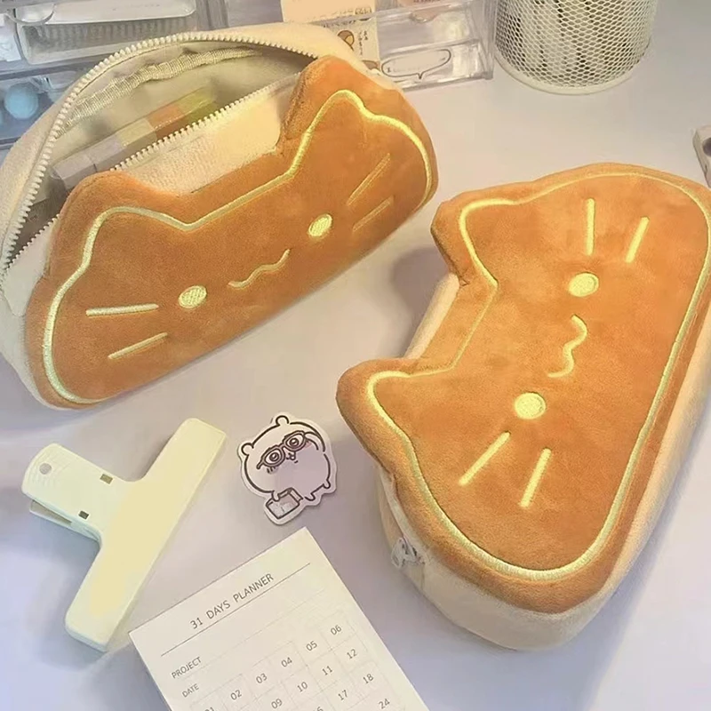 اليابانية لطيف الكرتون نخب القط Kawaii أفخم حقيبة أقلام رصاص العودة إلى المدرسة دراسة القرطاسية اللوازم المدرسية مقلمة حقيبة أنيقة