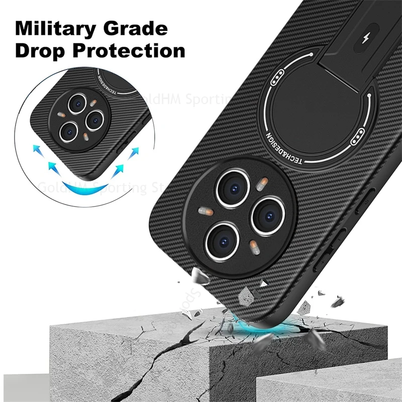 حافظة مغناطيسية لـ Magsafe لهاتف Realme 14 Pro Plus C75 Narzo 80x 5G من ألياف الكربون غطاء مدرع عسكري رينو 14 13F 13 Pro 5G #6