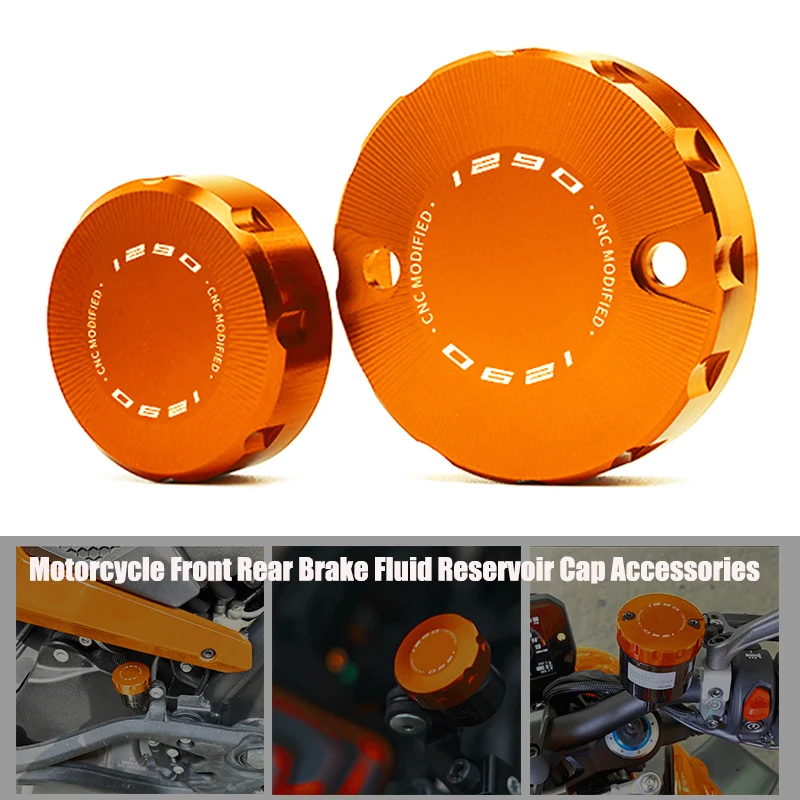 

For KTM 1290 SUPER ADVENTURE S R 1290 ADV R/T 1290SAS 1290 Duke R GT Motorcycle Front Rear Brake Fluid Reservoir Cap Accessories