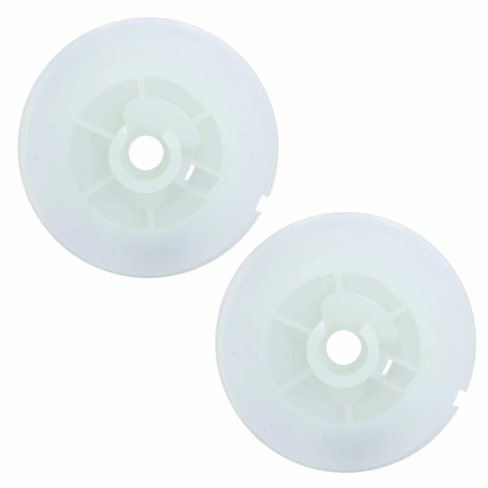 2PCS Plastic Recoil Starter Pulley Compact Easy to Install Rope Rotor Pulley White for TS410 TS420 TS480I TS500I