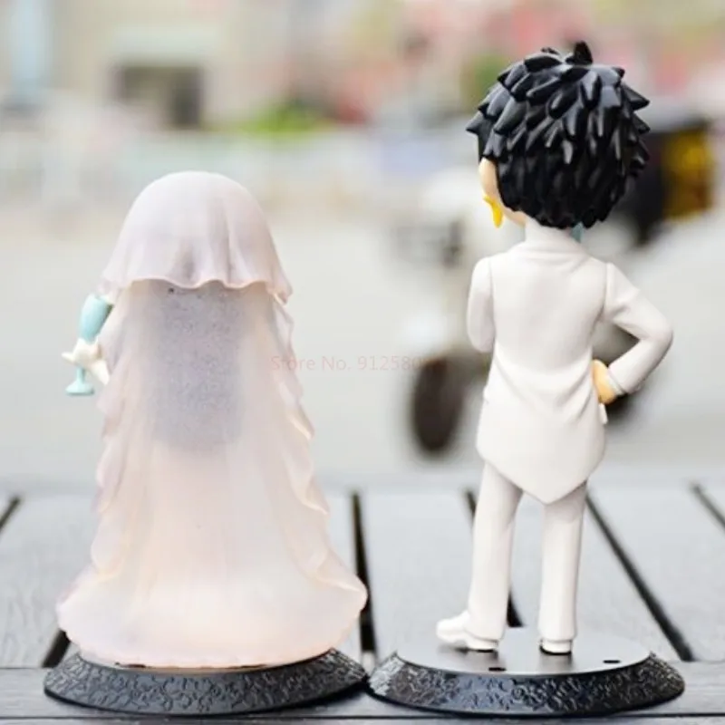 Anime One Piece Action Figure Monkey D Luffy Marry Boa Hancock 2 Pcs Wedding Ornaments Model Cake Toy Collection Doll Gift