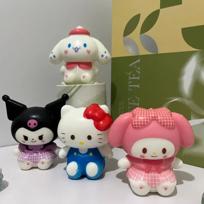 Sanrio Hello Kitty Kuromi Decompression Kawaii Melody Cinnamoroll Stress Relief Cartoon Children Hand Pinch Toy Healing Gifts