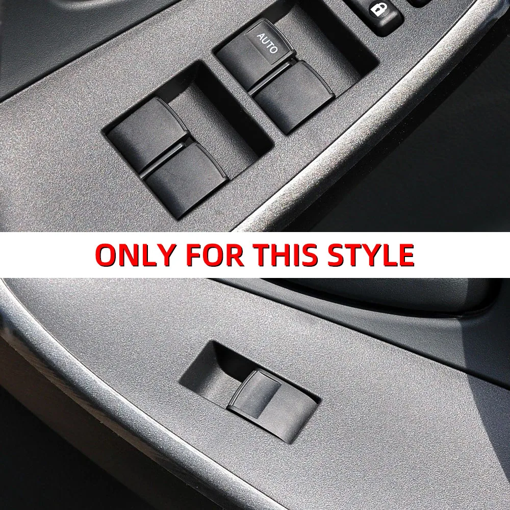 7Pcs/Set Window Switch Lift Button Sticker Cover Trim for Toyota RAV4 Corolla AYGO Verso AVENSIS YARIS VITZ Accessories view 6