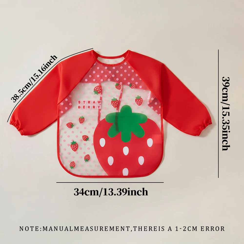Waterproof Full Sleeve Baby Bibs Children Apron Long Sleeve Feeding Smock Kids Eating Breastplate Infant Scarf Clothing - view 6