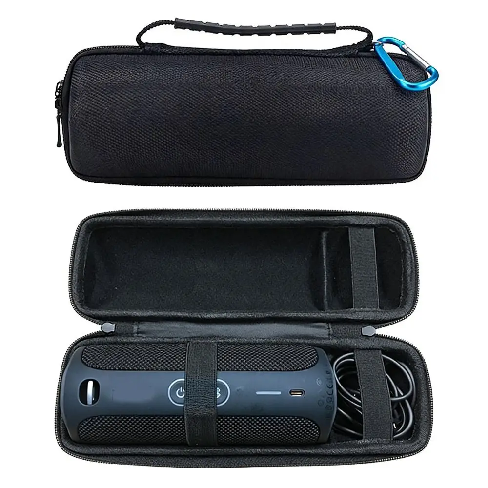 Hard Shell Speaker Carrying Case Water Resistant Durable Organizer Case Shockproof Protective Cover for JBL Flip/Go Travel