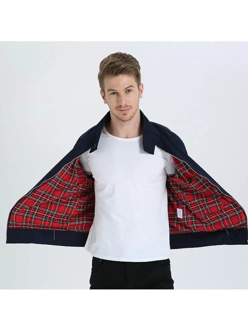 

Мужская приталенная повседневная верхняя одежда Jaet с воротником-стойкой Long Sve для осеннего сезона, модная и сли