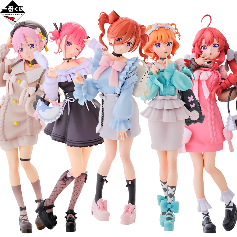 Bandai Original Ichiban Kuji Nakano Ichika Nakano Nino Nakano Miku Collectible The Quintessential Quintuplets Anime Figure Gifts