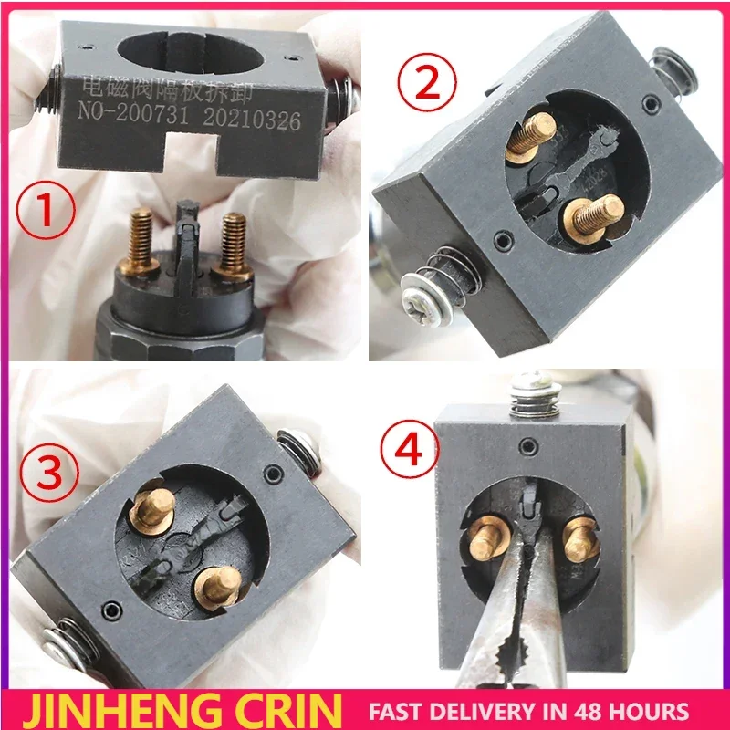 CRIN CRDI 120 Injector Solenoid Valve Insulated Board Remove Repair Tool Video Guide