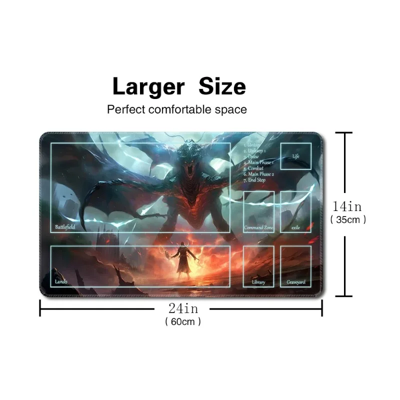 Mouse Pad Board Game TCG MTG Playmat Table Mat Game Size 60X35 CM Mousepad Compatible for Card Game CCG