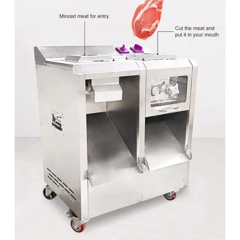 

High Quality Coloclyster Professional Dual Use Beef Slicer Meat Strip Cutting Machine Mincer Twisting and Cutting for Butcher