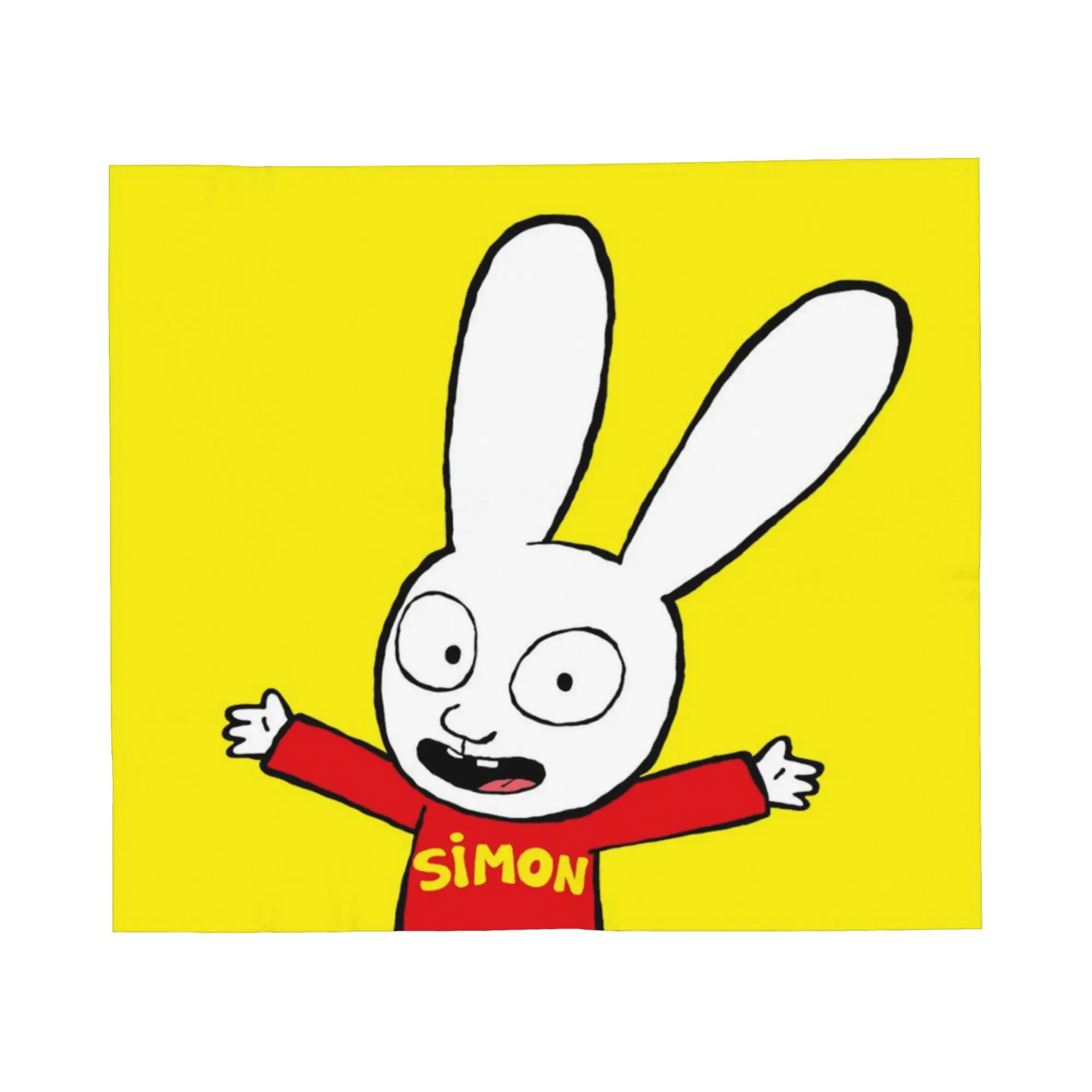 Super Soft Simon Super Rabbit Throw Blanket Premium Flannel Fleece Lightweight  Bed Blanket Fuzzy Plush Blankets All Season Use
