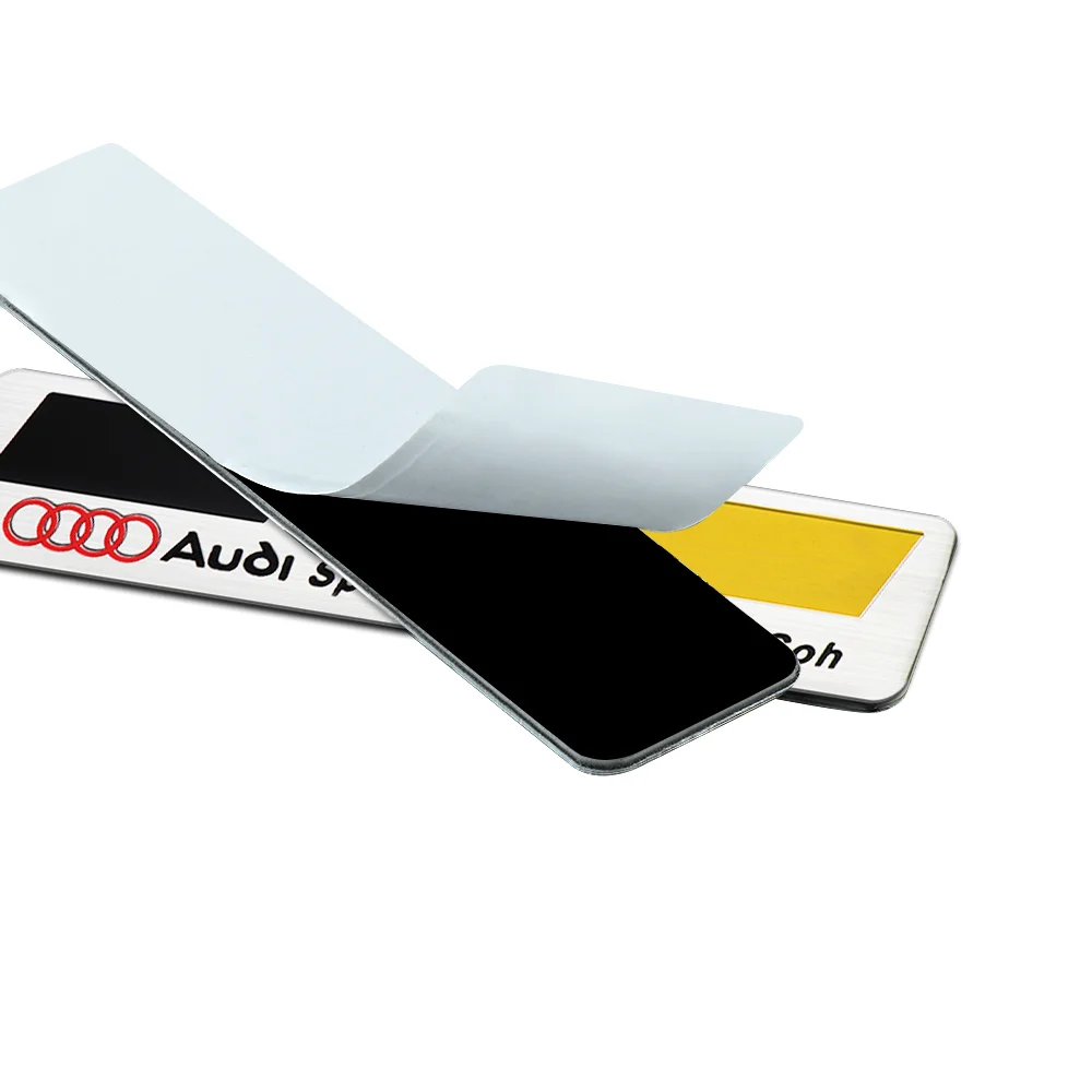 For Audi Sline A1 A2 A3 B5 8P 8V 8L RS8 RS3 RS4 RS5 RS6 S1 S2 S3 S5 1PCS 3D Aluminum Car Body Rear Trunk Tail Stickers Valve Cap view 4