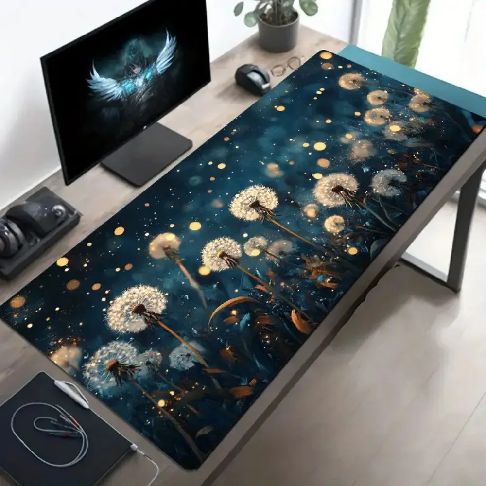 CIFBUY Pirate Ship Mouse Pad Glowing Stars Night Sky Desk Mat XXL Extended Gaming Keyboard Mat Anti Slip Office Rug Mat