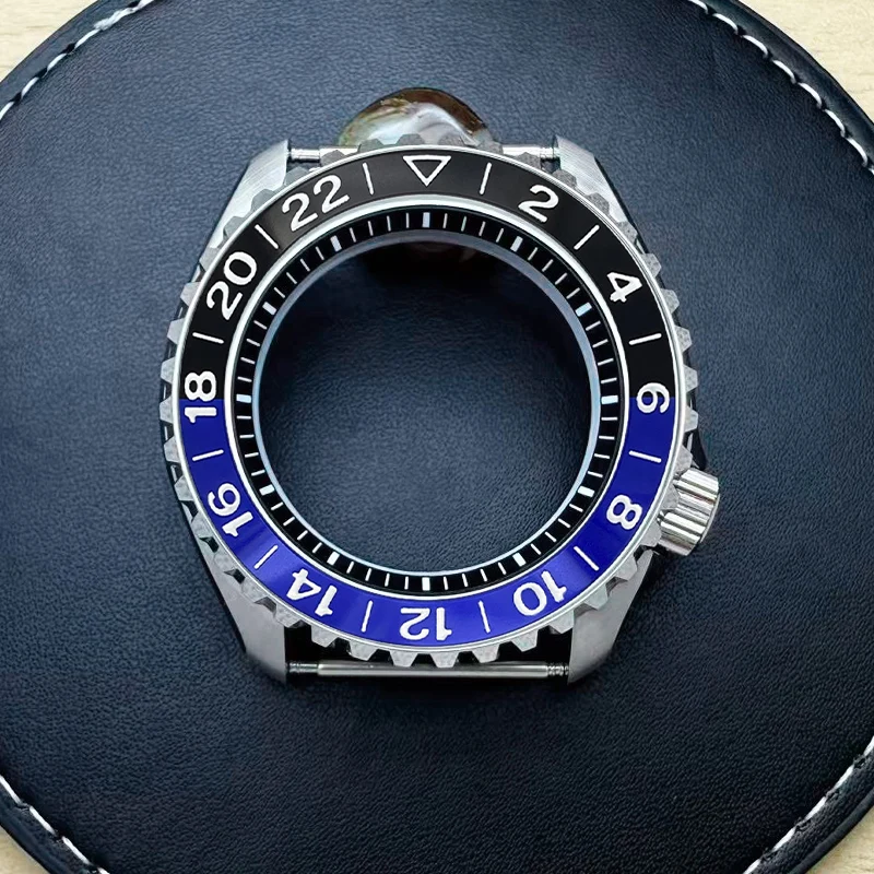 Mod 42mm Bilayer Dome Sapphire Glass Case Fits NH35 NH36 4R35 4R36 7S26 Movement 28.5mm Dial  Bezel Insert Watch Cases Refit