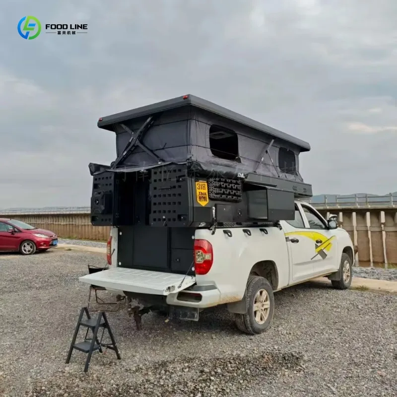 Customized Pickup Truck Lift Tail Box Camper Off Road Modified High Cover Four Seasons Waterproof Double Layer Oxford Cloth
