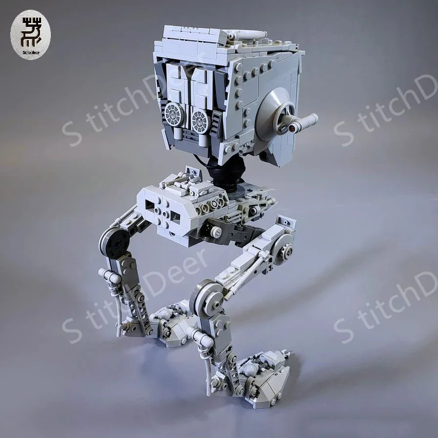 836PCS MOC AT-ST Small Chicken Robot Armored Weapons Figure Scale Building Blocks Assemble Model Toy Brick New Year Holiday Gift