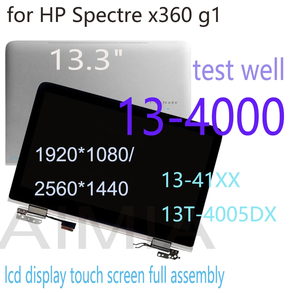 Original 13.3 inch LCD Screen For HP Spectre x360 G1 G2 13T-4005DX 13-41XX 13-4000 LCD Display Touch Screen Complete Assembly