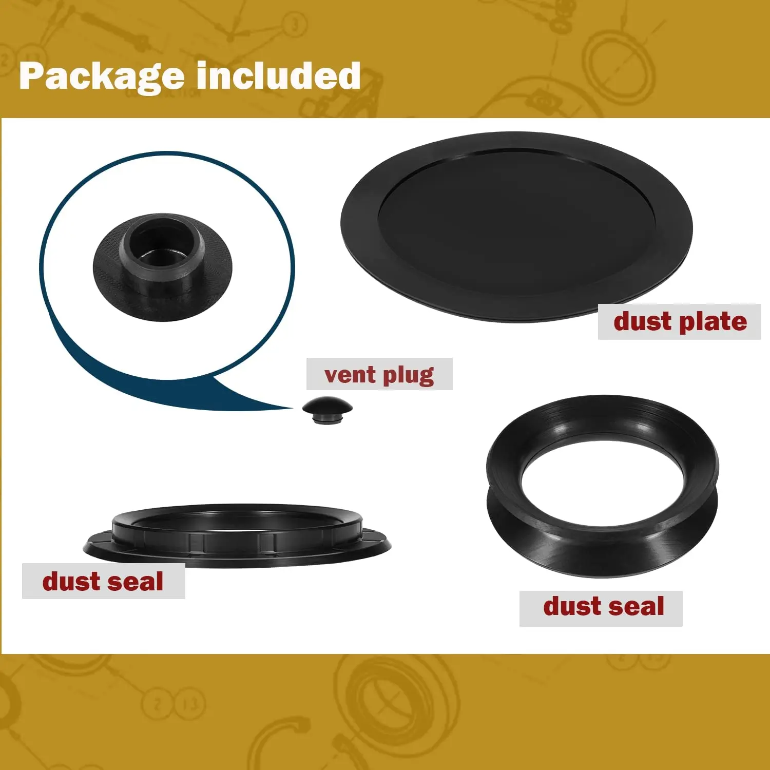 TENG MILE 9pcs/set Replace for Sheppard M100 M90 Power Steering Gear, Sector Shaft Seal Kit, 5545741/5544881