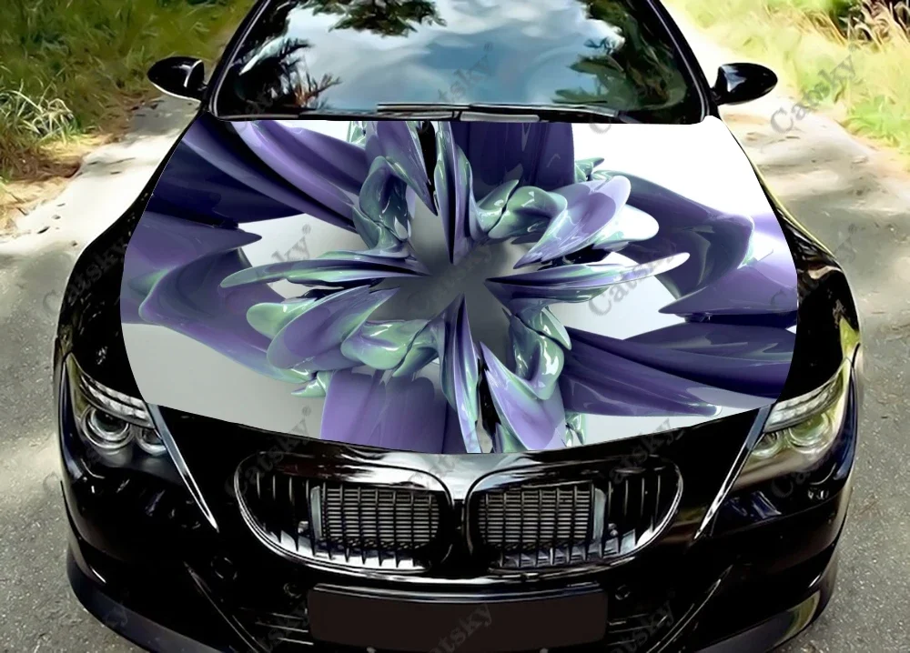 

Artistic Flower Car Hood Wrap Decal, Vinyl, Sticker, Graphic, Truck Decal, Truck Graphic, Bonnet Wrap Decal, F150, CUSTOM