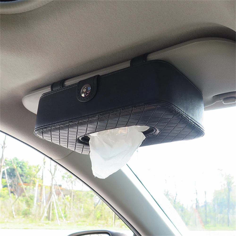 

Universal Car Tissue Storage Box Back Seat Napkin Holder Headrest Paper Cover Case Car Accessories Tissue Bag Organizer