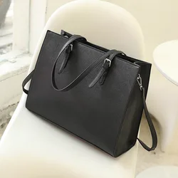 2023 New Female Tote Bags PU Leather Large-Capacity One-shoulder Commuter Shopping Bag Lady Fashion Casual Shoulder Bag