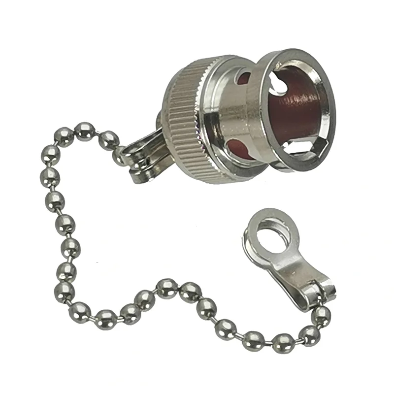 

Well Made-Coaxial Connector Dust Protection Cap For BNC Female RF, Zinc Alloy Wire Terminal Cover