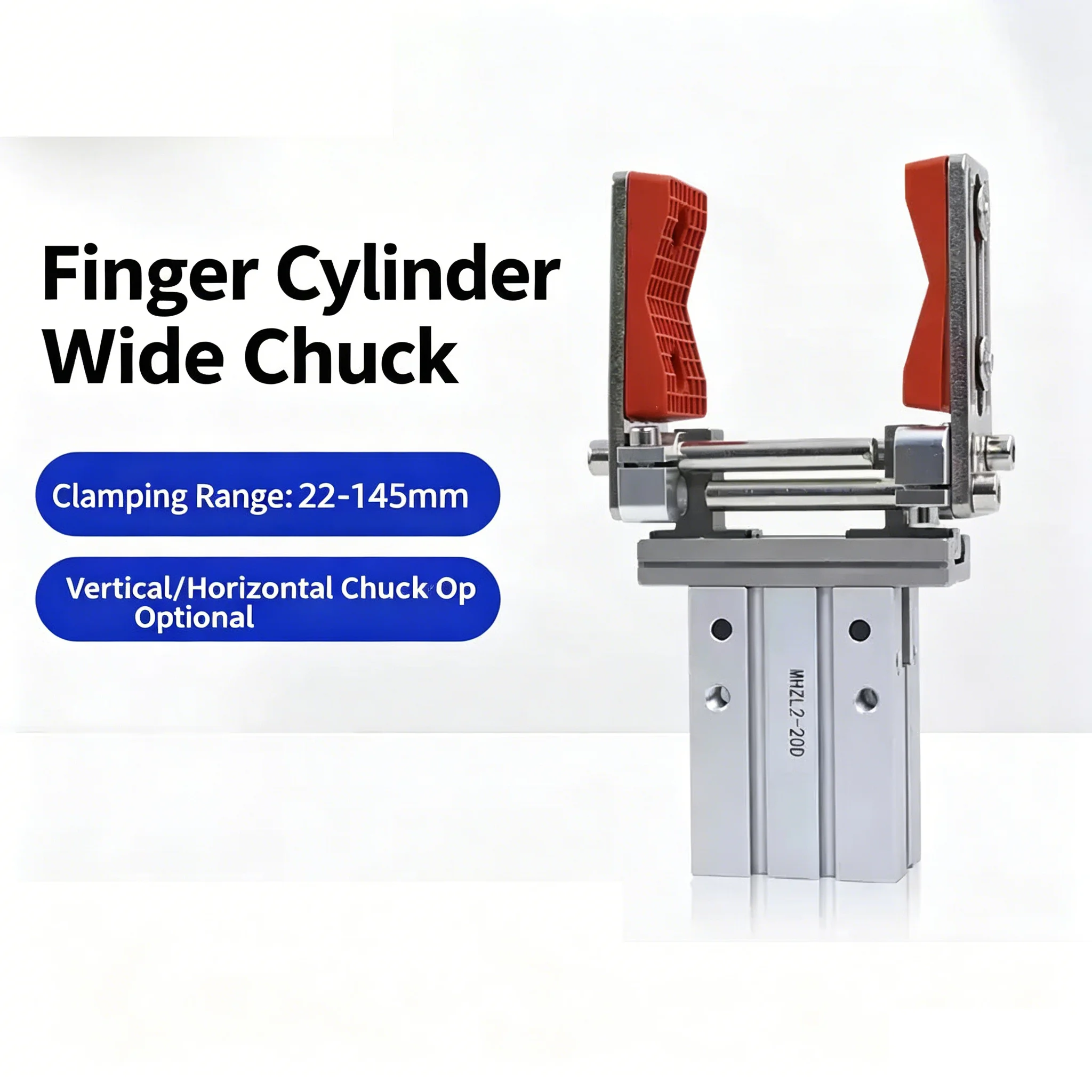 16D/20D Pneumatic Accessories Finger Cylinder Widened Chuck Parallel Gripper