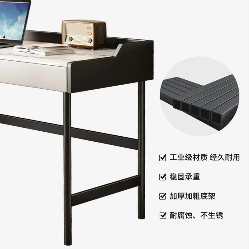 Italian Rock Board Solid Wood Office Desk Home Student Writing Desk Bedroom Computer Adult Work Table Mesa Office Furniture KMOD