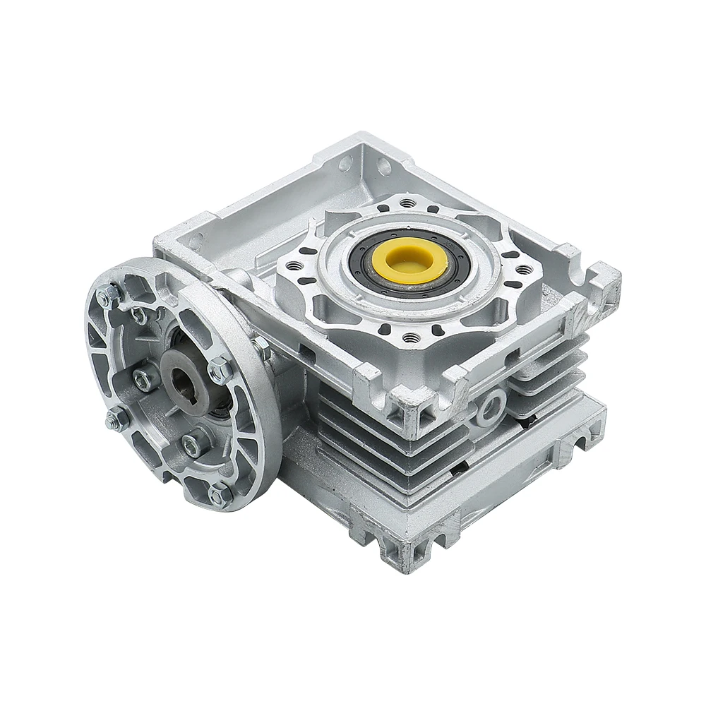 HLTNCWormwielreductiemiddel NMRV040 Ingangsgat 14 mm uitlaatgat 25 mm Overbrengingsverhouding Wormversnellingsbak voor 80 110 130 mm servomotor of 110 mm cnc