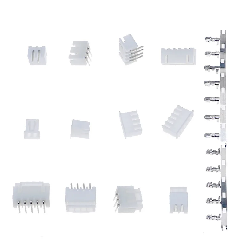 360pcs XH2.54mm 2pin 3pin 4pin 5Pin Connector Male Female WireJumper Pin Header Housing Connector Terminal Assorted Kit