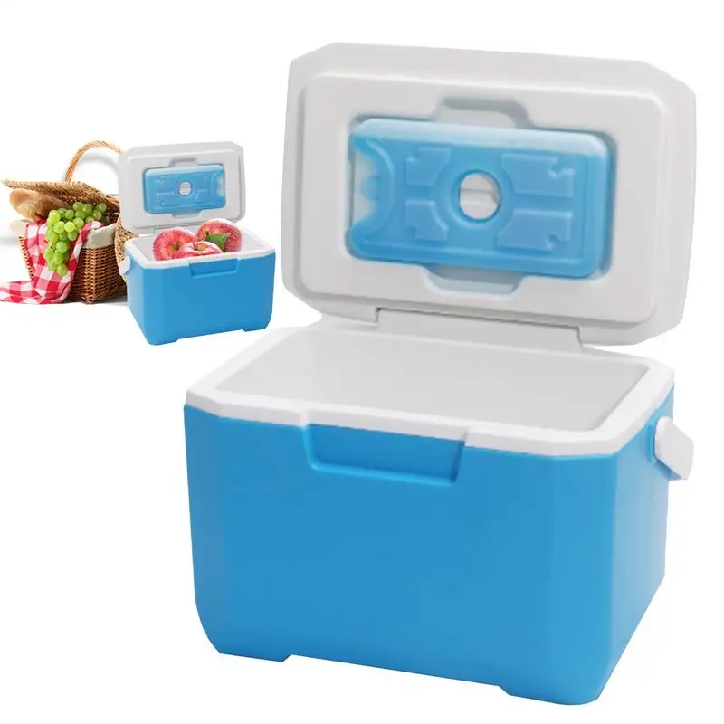 

6L Camping Ice Box Outdoor Fridge Cooler Large Capacity Portable Ice Bucket Incubator Refrigerator Car Fresh-Keeping