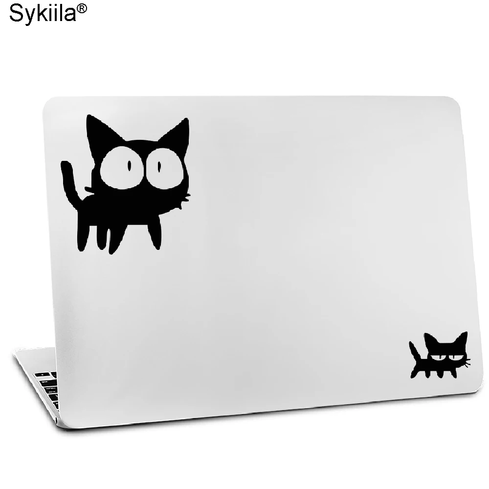 Cartoon Cat Hug the Logo Sticker for Macbook Skin Air 11 13 Pro 13 15 17Retina for Apple Laptop Computer Decal Vinyl