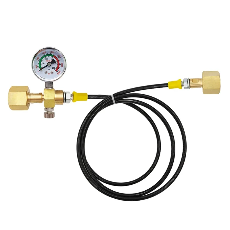 HHTL G3/4 Nitrogen Argon CO2 Refilling Station Adapter, Transfer Gas From 40L Bottle To Small Welding Tanks