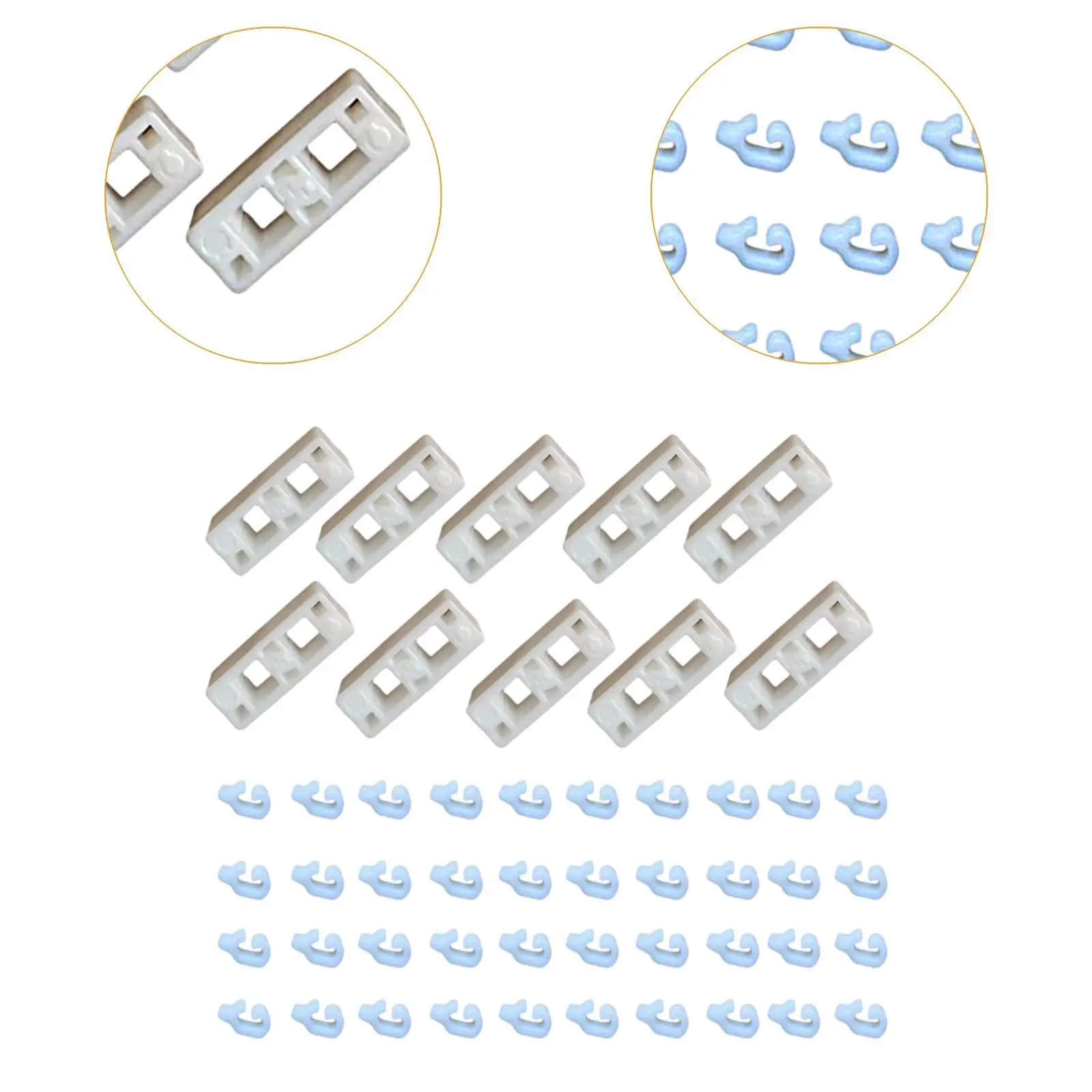 Plastic Pet Cages Buckle Fence Fixing Clips 50 Pack Secure Wire Clamps for Modular Cage Panels and Expansions