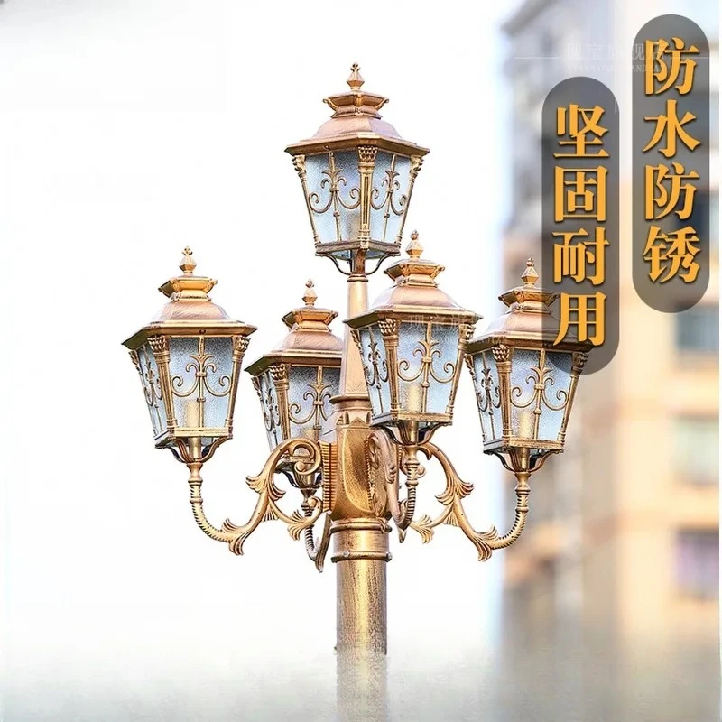 Landscape street light, outdoor waterproof home yard lighting, community villa courtyard, 3 meters outdoor high mast light